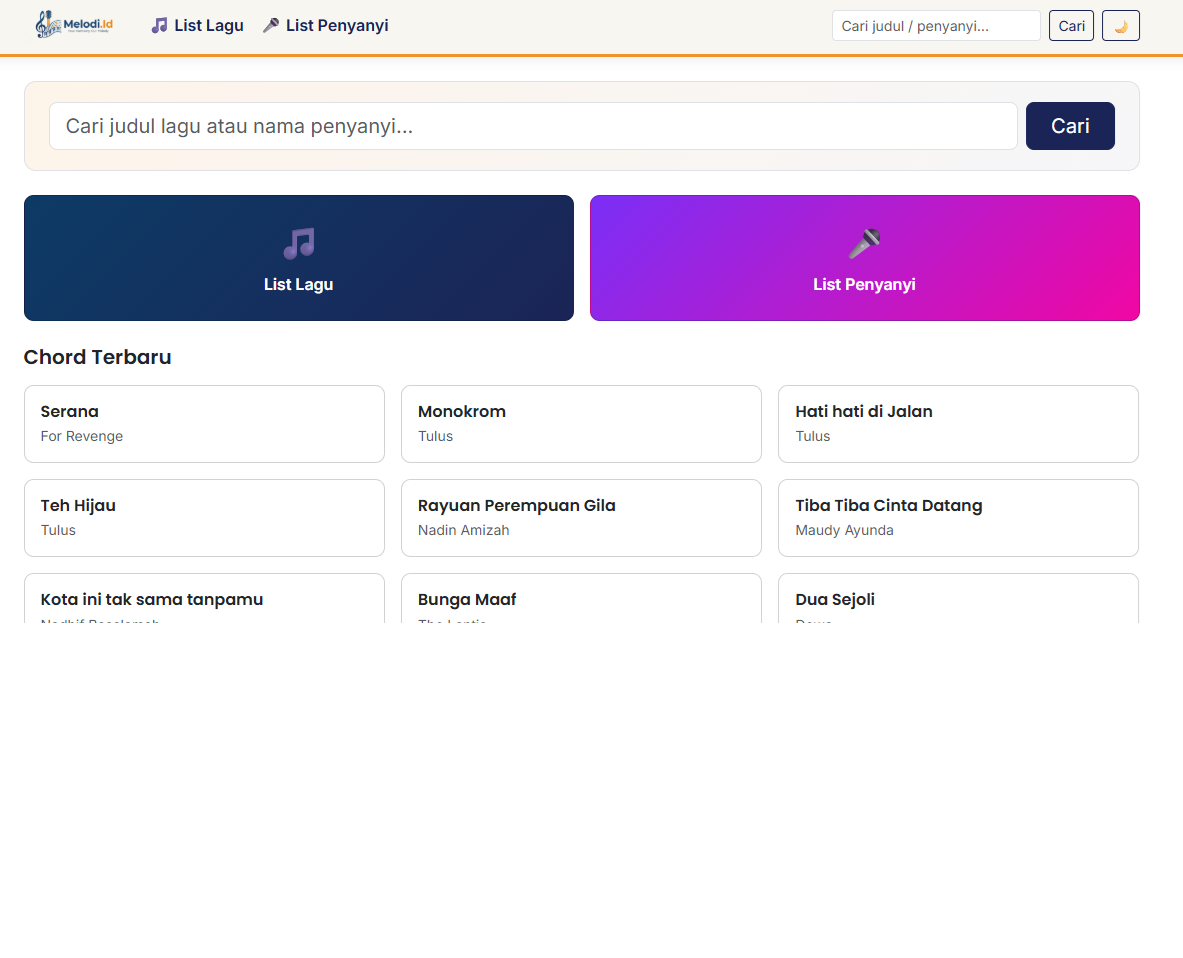 Web Chord dan Melodi